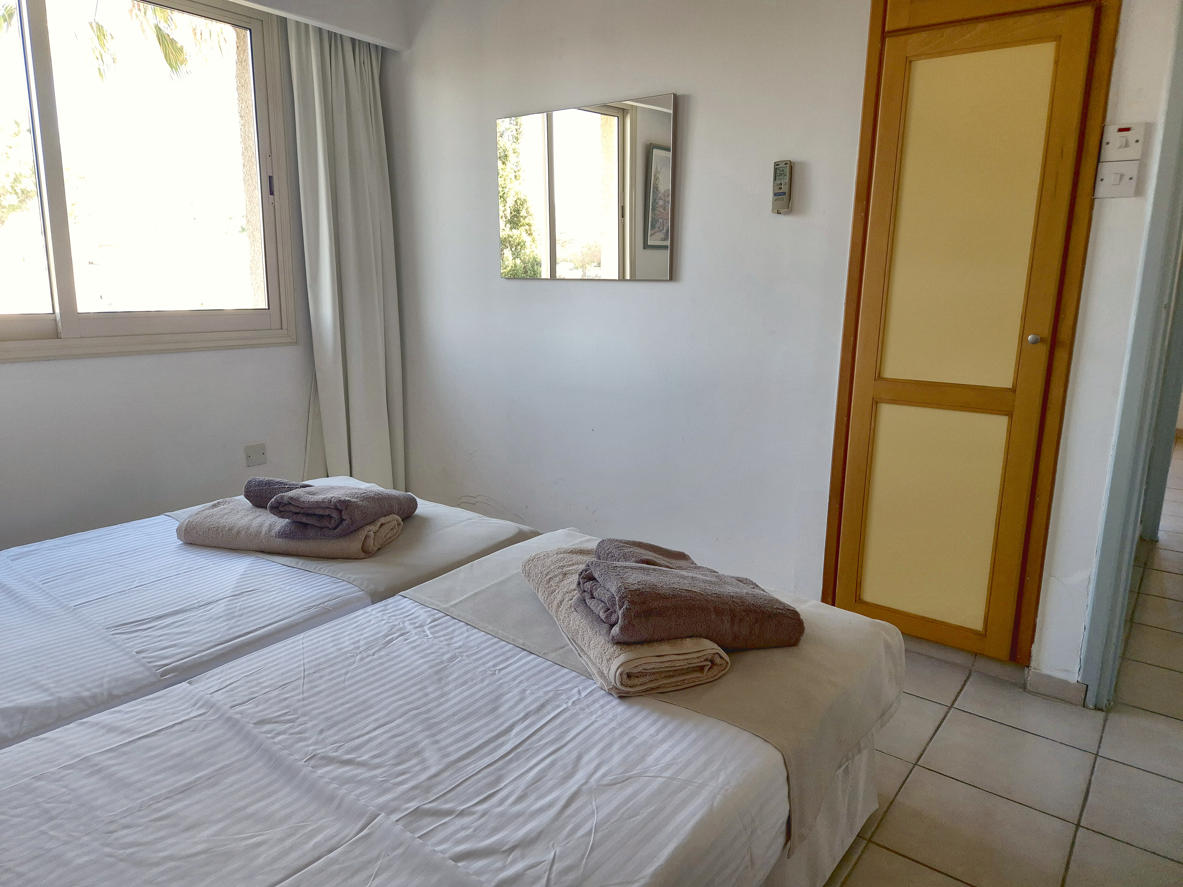 Bedroom 2, wardrobe and mirror
