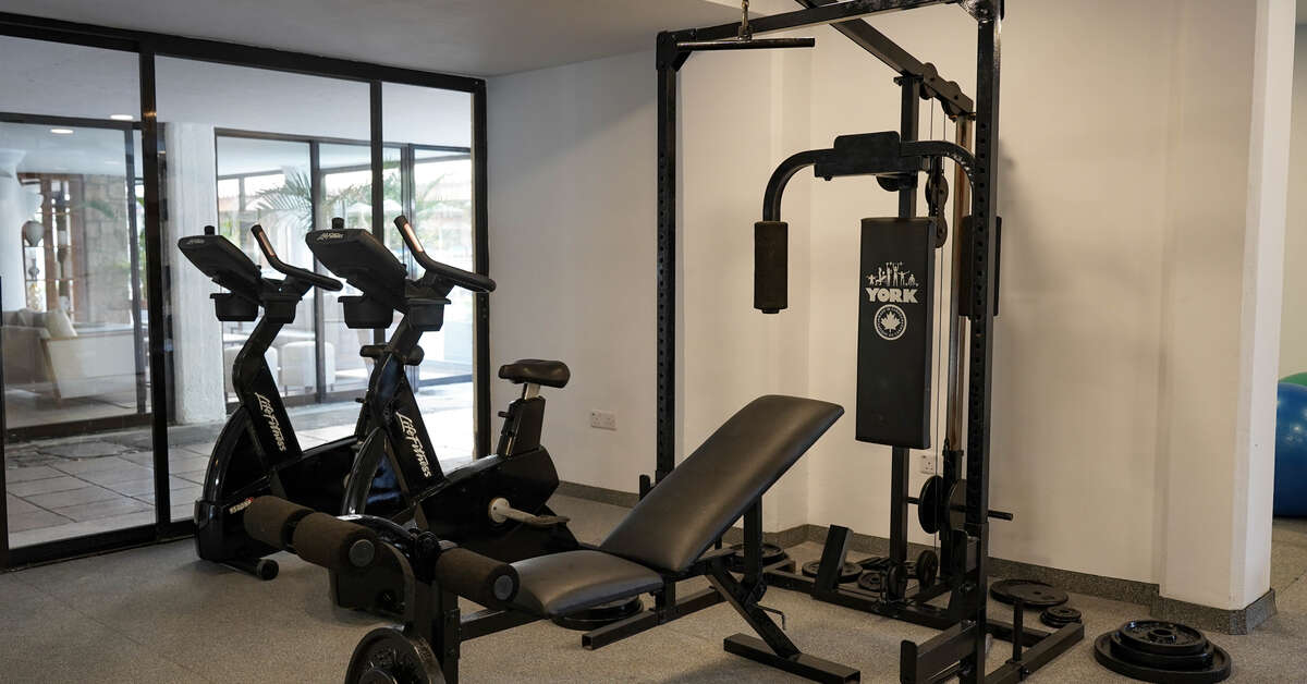 Resort gym, run by the hotel