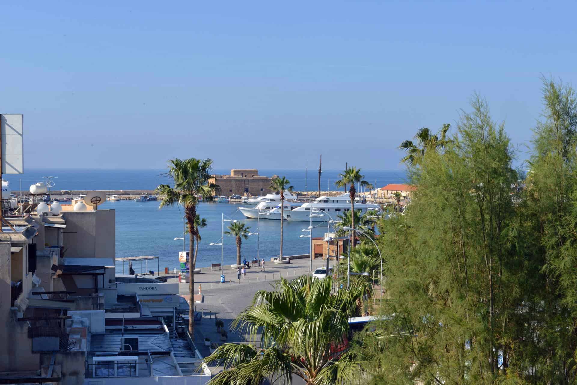 Paphos harbour and the castle, 5 minutes on foot